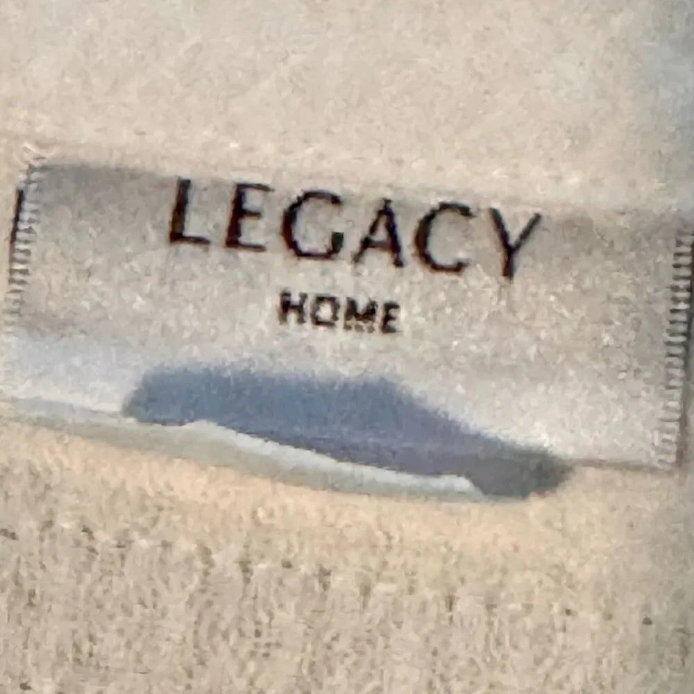 Legacy Home Fine Linens White/Seafoam King Coverlet